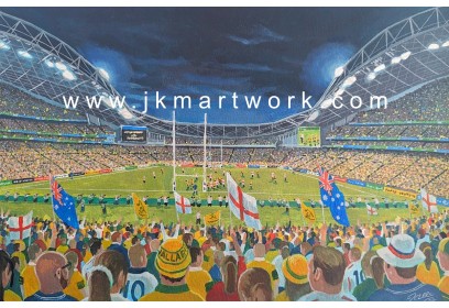 England v Australia World Cup Final 2003 Fine Art Print - Stadium Australia